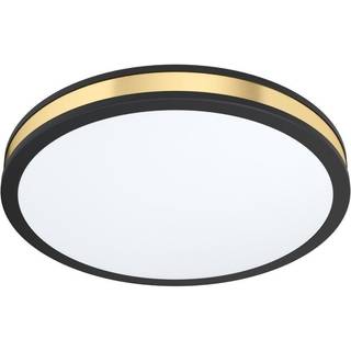 EGLO PESCAITO LED væg/loftlampe, Ø28 cm, guld/sort