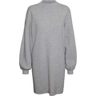 Vero Moda dame kjole VMNANCY - Light Grey Melange - XS