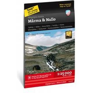 Calazo förlag Högalpin karta Mårma & Nallo 1:25.000 NoColour, OneSize