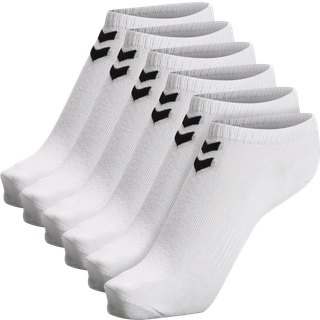 Hummel Chevron 6pak korte ankelstrømper i hvid