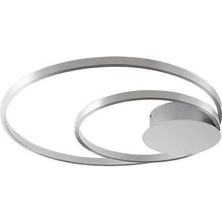 Lindby Nerwin LED-loftlampe, 65 cm, rund, aluminium/krom