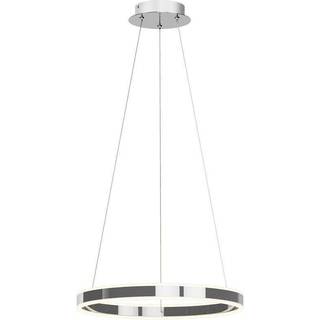 Lucande LED-pendellampe Lyani, Ø 50 cm, krom, dæmpbar