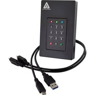 Apricorn Aegis Fortress L3 - 2TB - Ekstern Harddisk - Sort