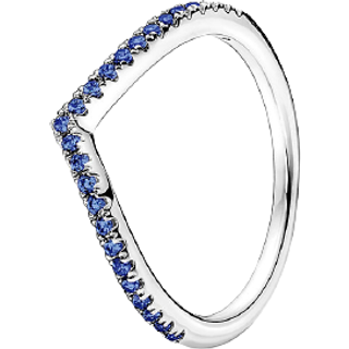 Pandora Ring - Timeless Wishbone blue - 196316C02 - blau