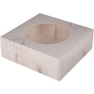 Kageæske Med Rude 230x230x80 Mm 100 Stk.