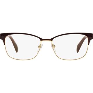 Prada PR 65RV UAN1O1 53 Briller Kvinder Burgunder - Bordeaux On Pale Gold - 53mm