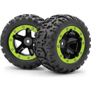 BLACKZON Slyder MT Wheels/Tires Assembled (Black/Green)