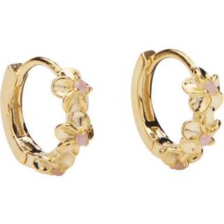 Pico - Aster crystal hoops i forgyldt sølv m klare krystaller
