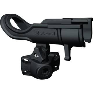 Stangholder til båd (topmonteret &amp; sidemonteret) Attwood Heavy-Duty Adjustable Rod Holder, til 1 fiskestang, til trollingfiskeri, roterbar (180°), plast, sort