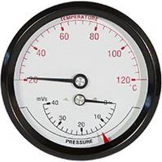 Erik Færgemann Hydrotermometer 1/2xø80 0-40mvs/20-120°c