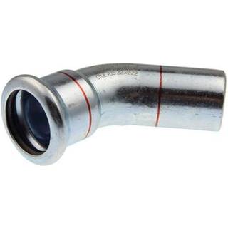 Geberit FZ press bøjning 35 mm. 45°. muffe/nippel M-bakke