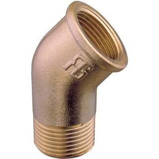 Rørvinkel Guidi 45° Elbow Male/Female, bronze, vinklet 45°, 2 1/2" G (BSP) (indvendig) til 2 1/2" G (BSP) (udvendig)
