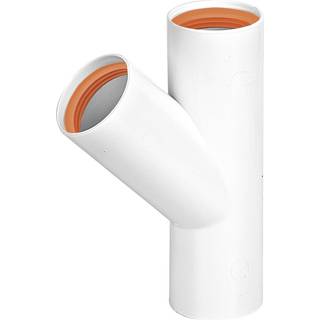 Faluplast 2316125 Grenrør 45°, med gummipakning 32 mm