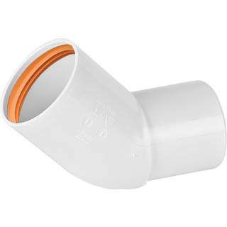 Faluplast 2316168 Bøjning 50 mm, skær/glat ende