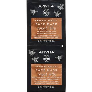 Apivita Express Beauty Anti-aging Face Mask Royal Jelly Revitaliserende ansigtsmaske med opstrammende effekt 2x8 ml - 2 x 8 ml