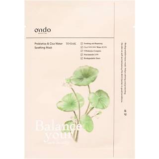ONDO BEAUTY 36.5 Hudpleje Ansigtspleje Probiotics & Cia Water Soothing Mask 25 ml (6.360,00 kr / 1 l) - 25 ml