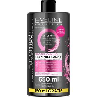 Eveline Cosmetics FaceMed+ Rensende og makeup fjernende micellært vand med afgiftende effekt 650 ml - 650 ml