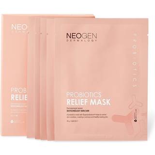 Neogen Dermalogy Probiotics Relief Mask Beroligende ansigts sheetmaske med probiotiske bakterier 5 stk. - 5 stk.