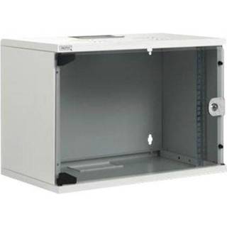 DIGITUS DN-19 09-U-S-1 9U Wall Mounting Cabinet SOHO (Flat Pack) 460x540x400 mm Glass Door Grey