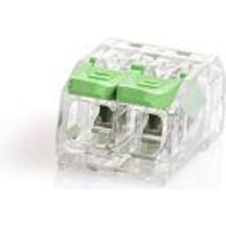 Skrueløs samlemuffe 2x0,2-4 mm2 Transparent