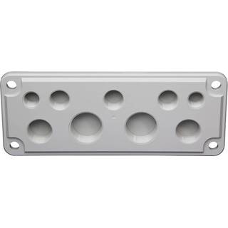 FIBOX Gevindflange størrelse 2 2XM16+3XM20 polycarbonat komplet