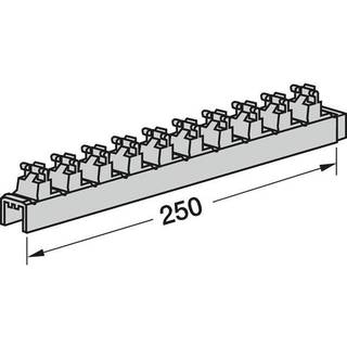 Hager Lamelholder 250mm perlegrå