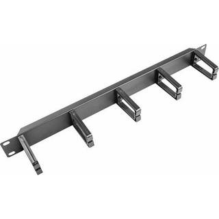 Lanberg AK-1202-B - 1U - Cable Management Panel