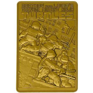 Fanatik Teenage Mutant Ninja Turtles Limited Edition 24k Gold Plated Comic Book Cover Ingot