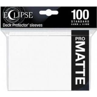 Eclipse Matte Standard Sleeves: Arctic White (100 Sleeves)
