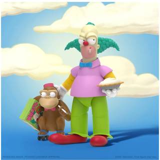 Super7 Ultimates The Simpsons Krusty The Clown - 7 """" The Simpsons Action Figur med tilbeh?r klassiske tv -show Collectibles and Retro Toys