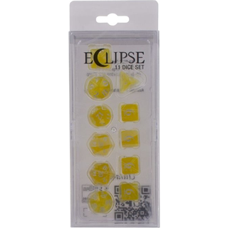 Lemon Yellow Eclipse 11 Dice Set - Rollespilsterninger - Ultra Pro