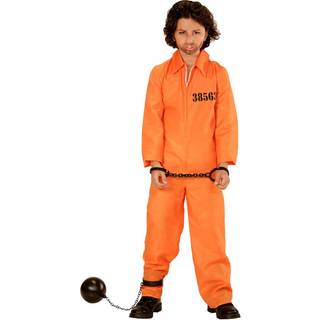 Orange fangedragt kostume