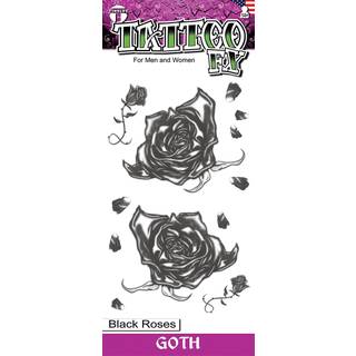 Goth Black Roses tatovering