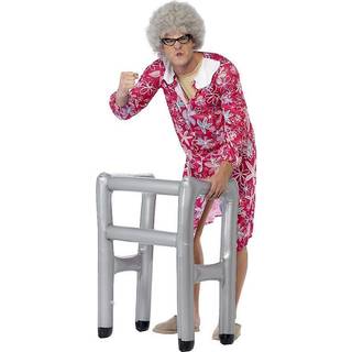 Sølvfarvet sjov oppustelig Zimmer-ramme. - Ramme til Smiffys Fancy Dress - oppustelig ramme Zimmer Smiffys Fancy Dress