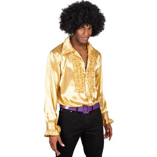 Disco skjorte guld, XL