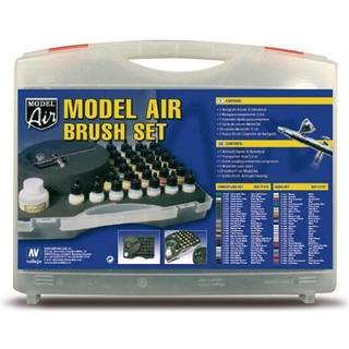 Model Air camouflage color set 29x17ml + airbrush