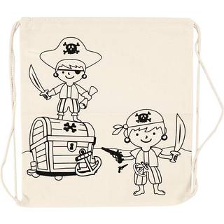 Creativ Company Color your own Cotton Gym Bag Pirates