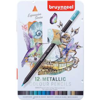 Bruynzeel colour pencils metallic - 12 s...