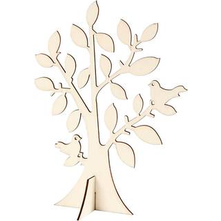 Elegant Træ med Stor Krone - 24 cm Høj