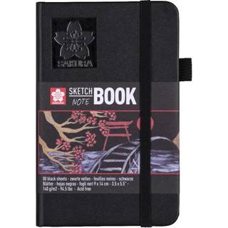 Sakura Sketch Book - Sort papir 9 x 14 cm