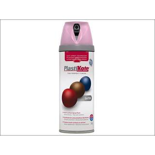 Plasti-Kote PKT22107 Twist & Spray Satin Cameo-lyserød 400 ml