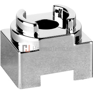 Faluplast 16705 Spacer blok 10 x 70 mm, til dobbelt klip, krom