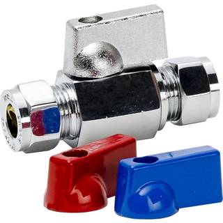 Gelia Kugleventil med greb, klemring-klemring 10x10 mm