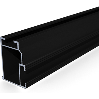 Montage skinne sort 50x37x3300 mm