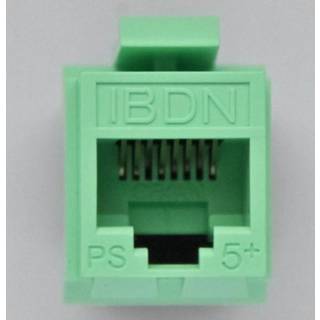 Modular jack K5E utp GF key - grøn