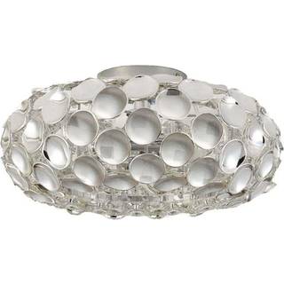 Lindby loftlampe Reza, Ø 48 cm, kromfarvet, E14