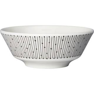 Arabia Mainio Sarastus skål Ø13 cm Sort/Hvid