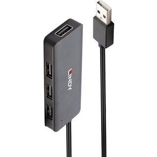 Lindy 4-port USB 2.0 hub med kabel | 80 cm | PRIS-MATCH