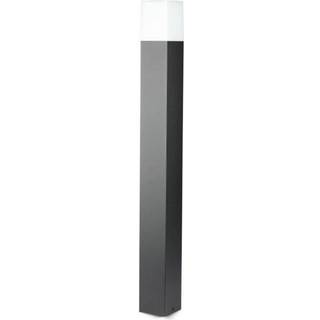 V-Tac firkantet havelampe - Sort, 80 cm, IP54, GU10 Fatning, uden lyskilde, 230V - Farve på hus : Sort