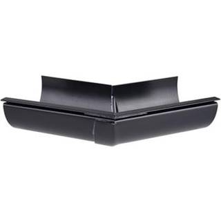 Plastmo udvendig gering, PVC, sort, 45° - nr. 11